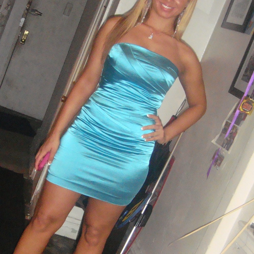 Turquoise small dress
